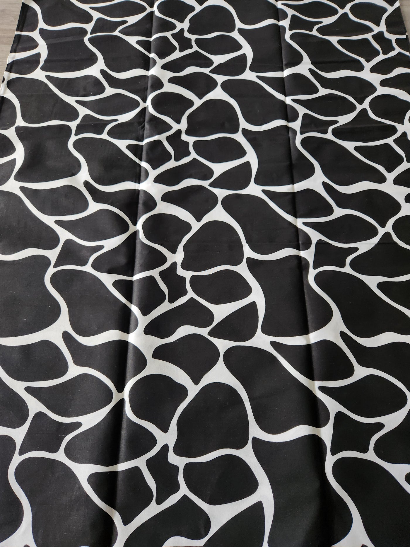 Black and White Monochrome African Print Fabric, Ankara Fabric, AF142