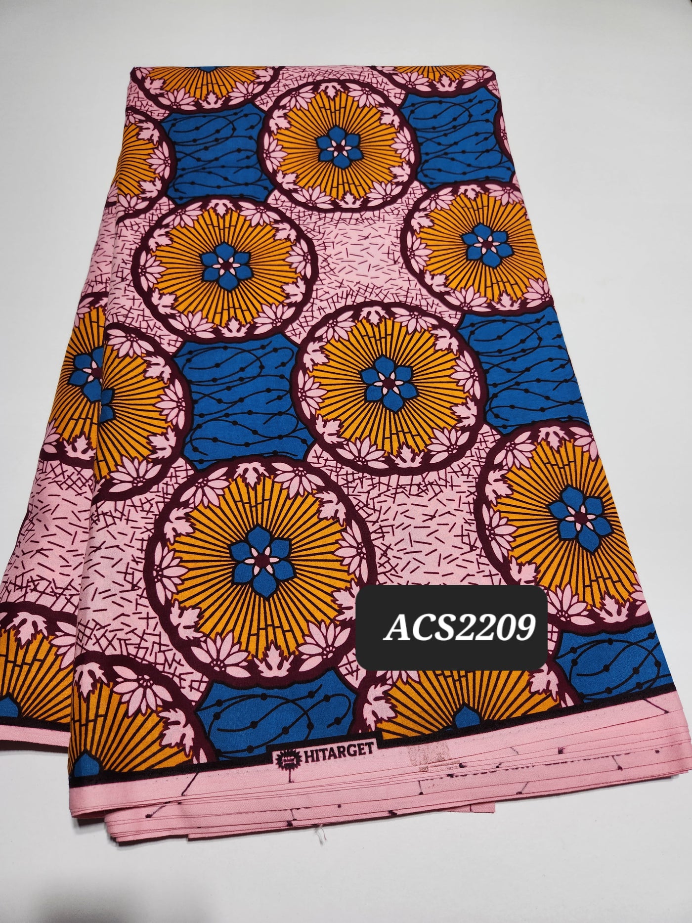 Pink African Print Fabric ACS2209