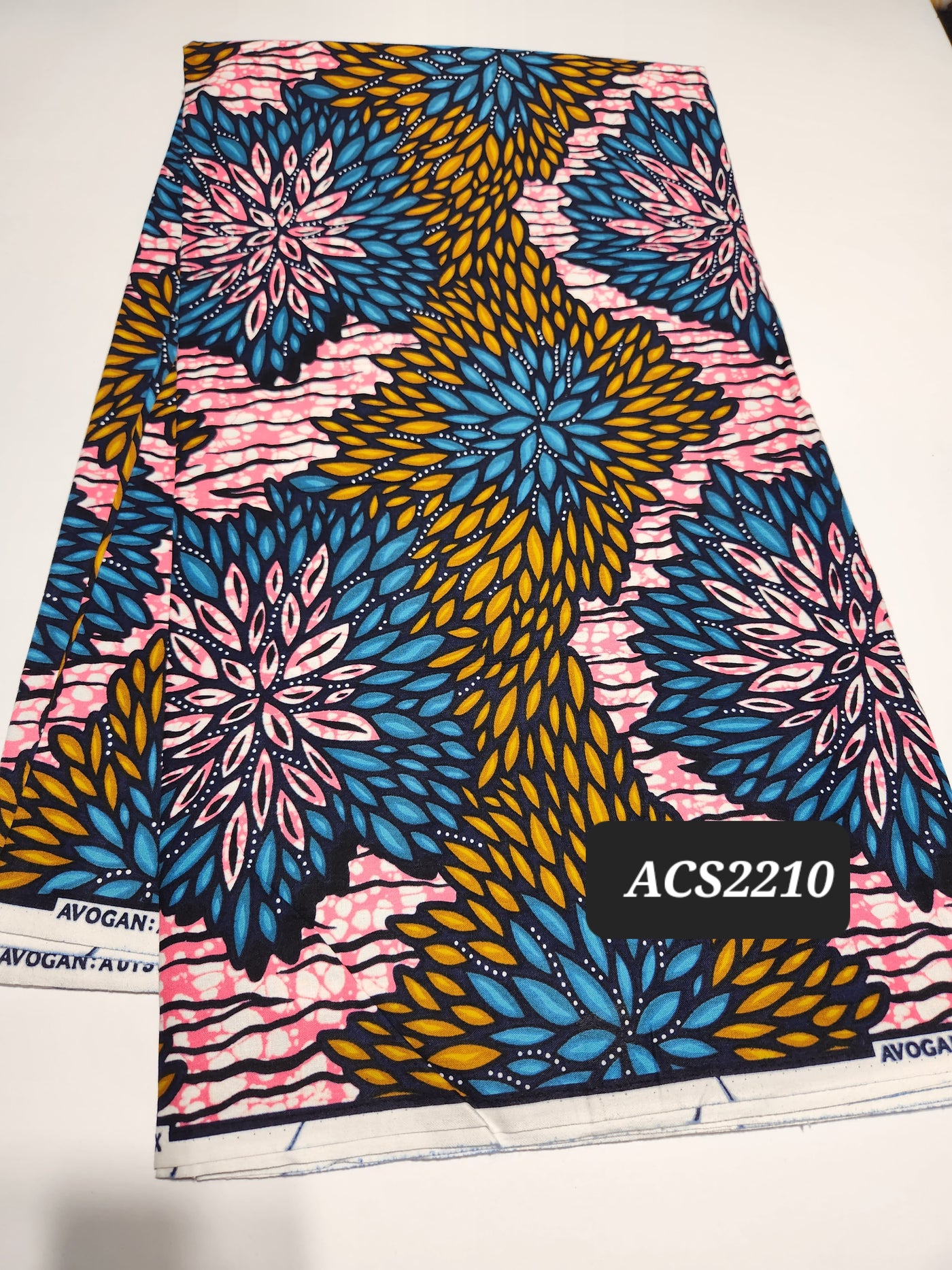 Pink African Print Fabric ACS2210