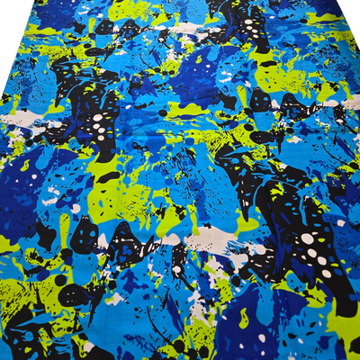 Blue and Black Mix and Match African Print Fabric, Ankara Fabric, 100% Cotton Fabric