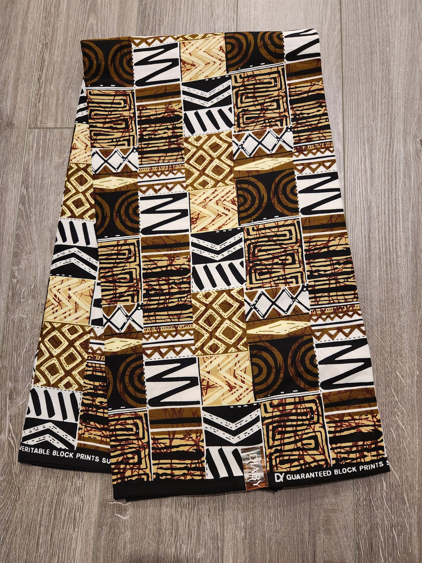 Brown Tribal African Print Fabric, Ankara Fabric AF3