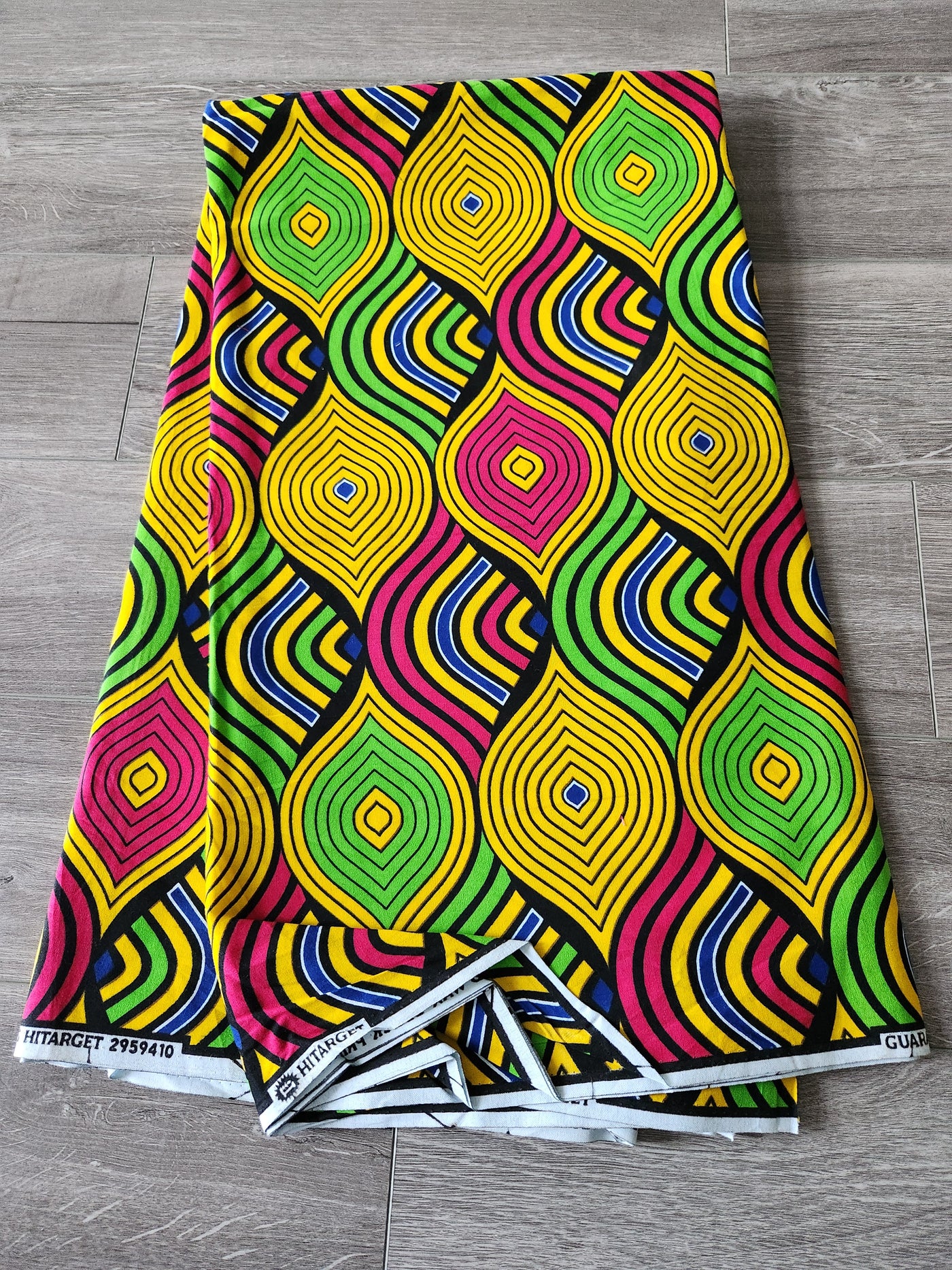 Yellow African Ankara Print Fabric