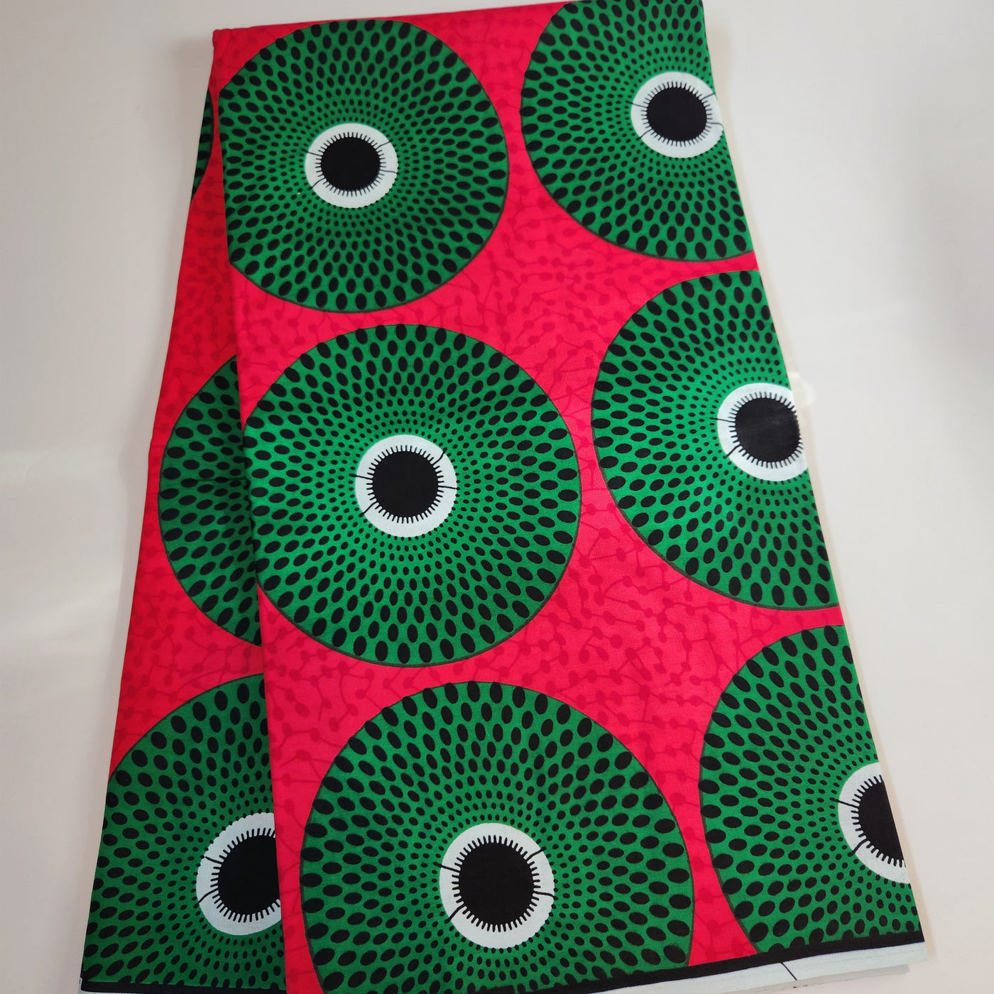 Pink and Green African Print Fabric, Ankara Fabric, AF280