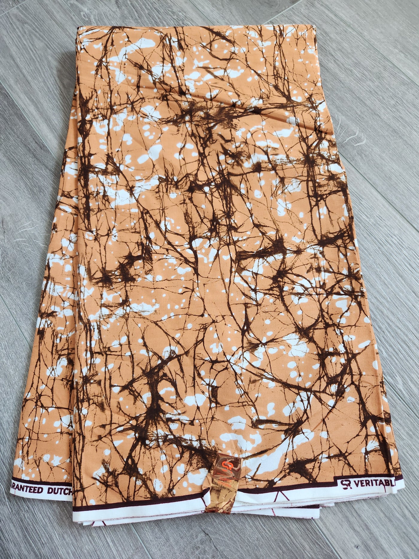 Brown Batik Ankara Print Fabric