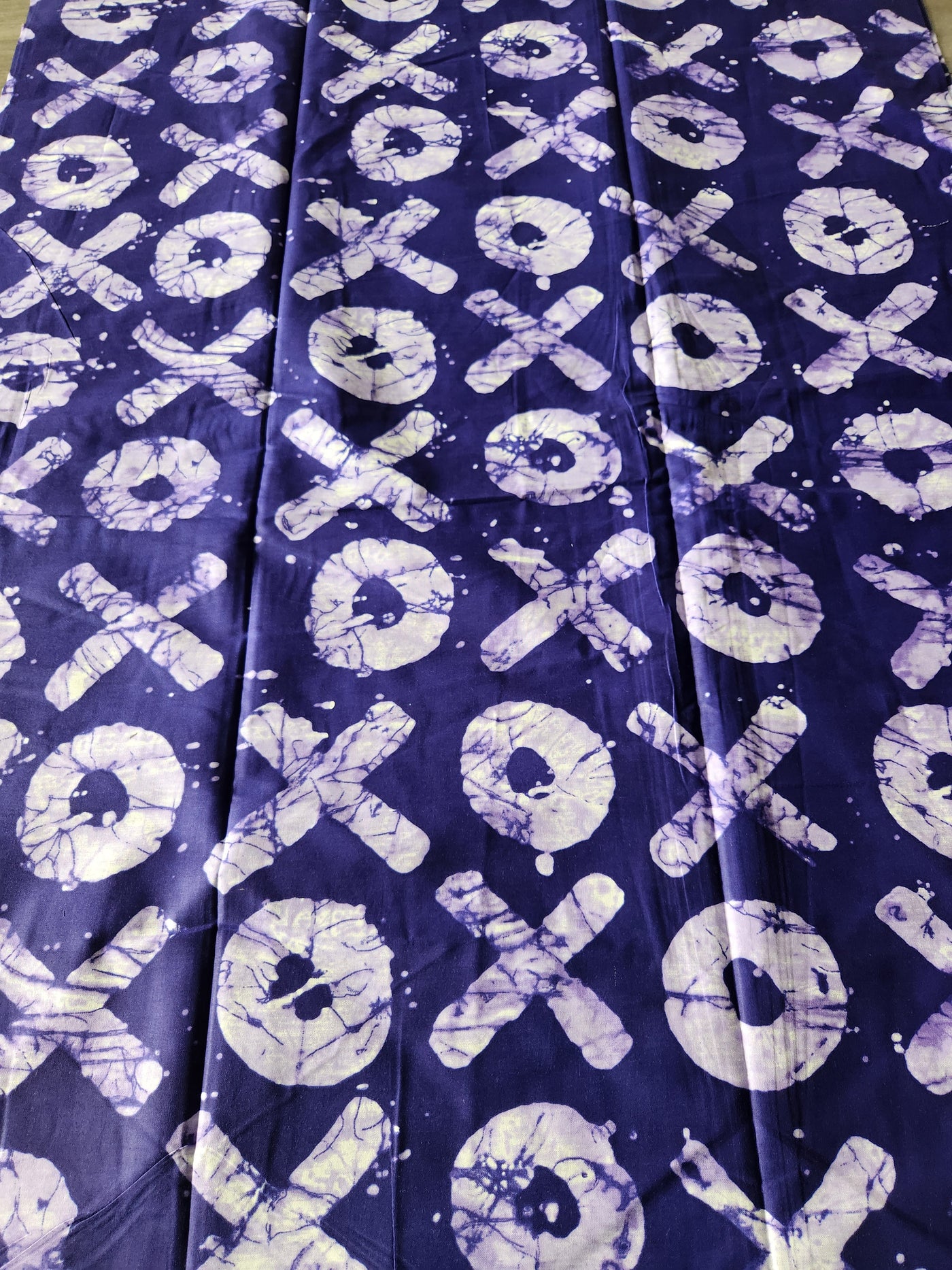 Purple and White African Print Fabric, Ankara Fabric, XO Fabric, AF136