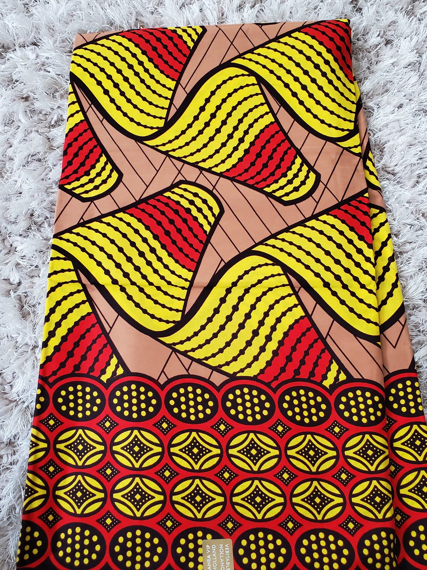 Brown Ankara Print Fabric