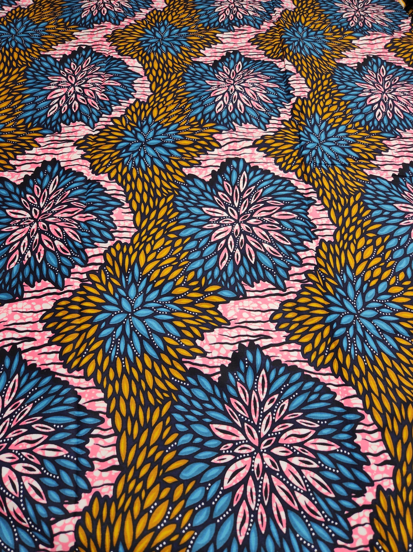 Pink African Print Fabric ACS2210