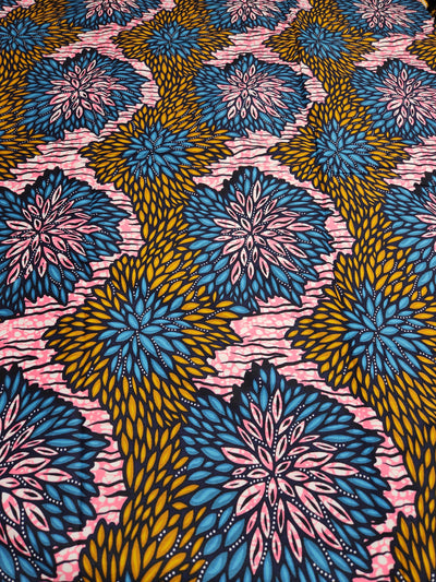 Pink African Print Fabric ACS2210