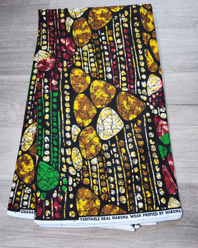 Brown African Print Fabric, Ankara Fabric