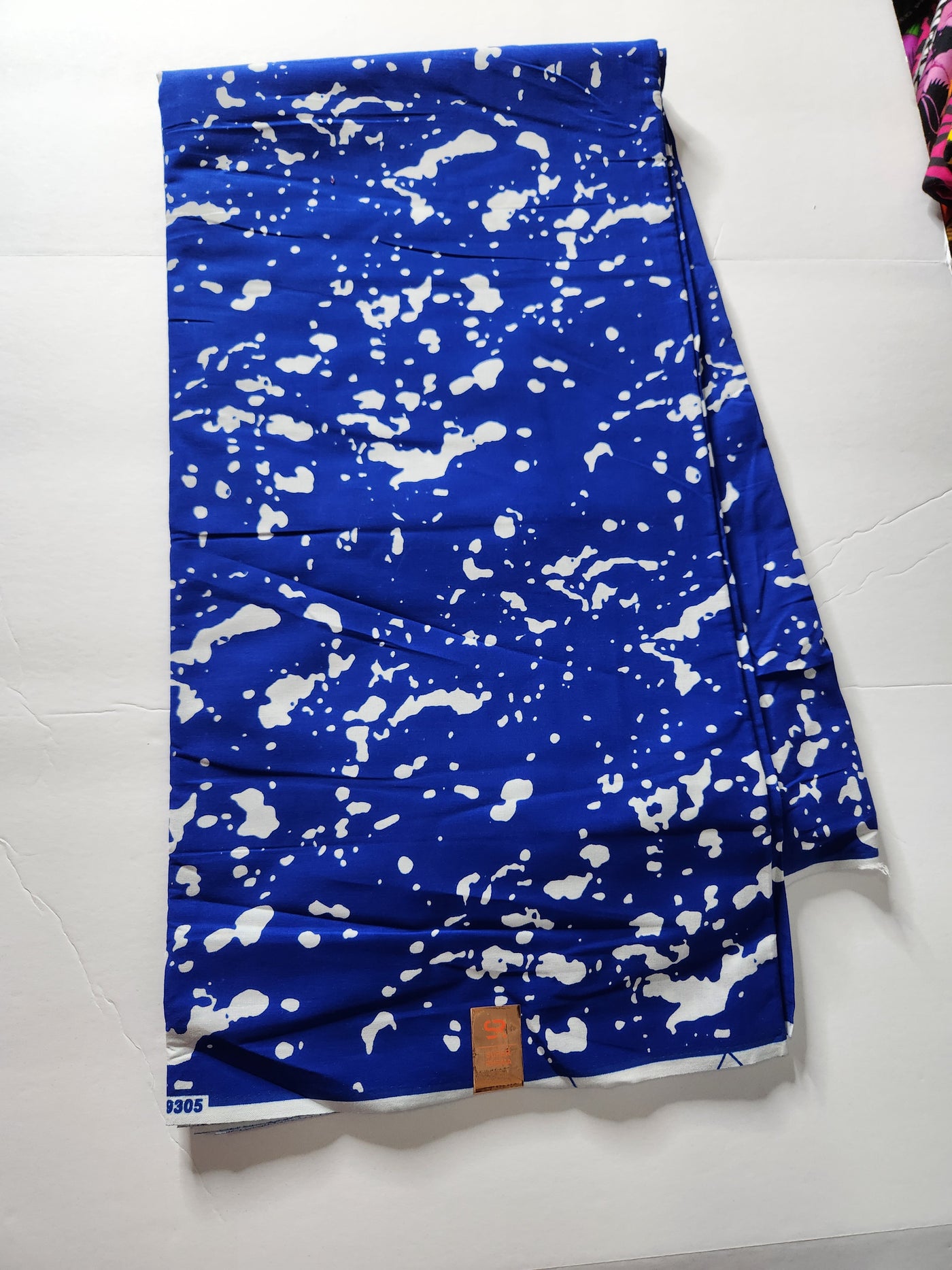 Blue and White Ankara Print Fabric