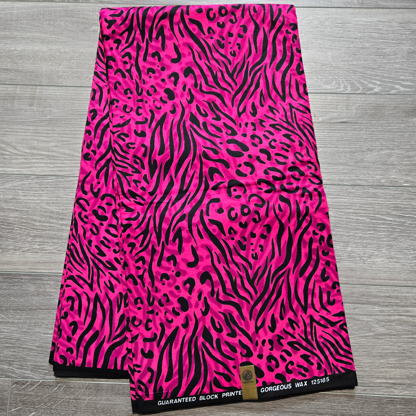 Pink and Black African Print Fabric, Ankara Fabric, 100% Cotton Fabric, AF363