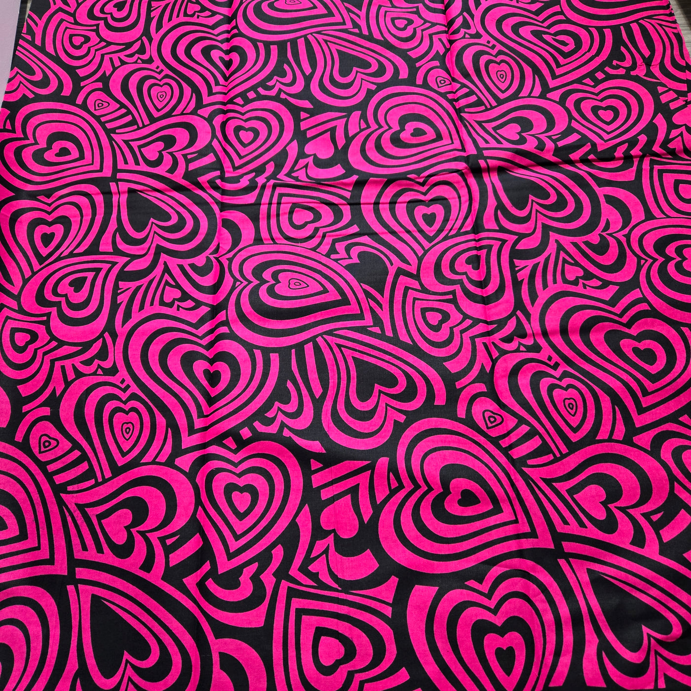 Pink and Black African Print Fabric, Ankara Fabric, 100% Cotton Fabric, AF355