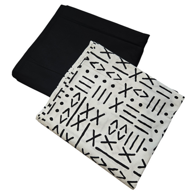 Black and White Monochrome Mix and Match African Print Fabric, Ankara Fabric, 100%Cotton Fabric