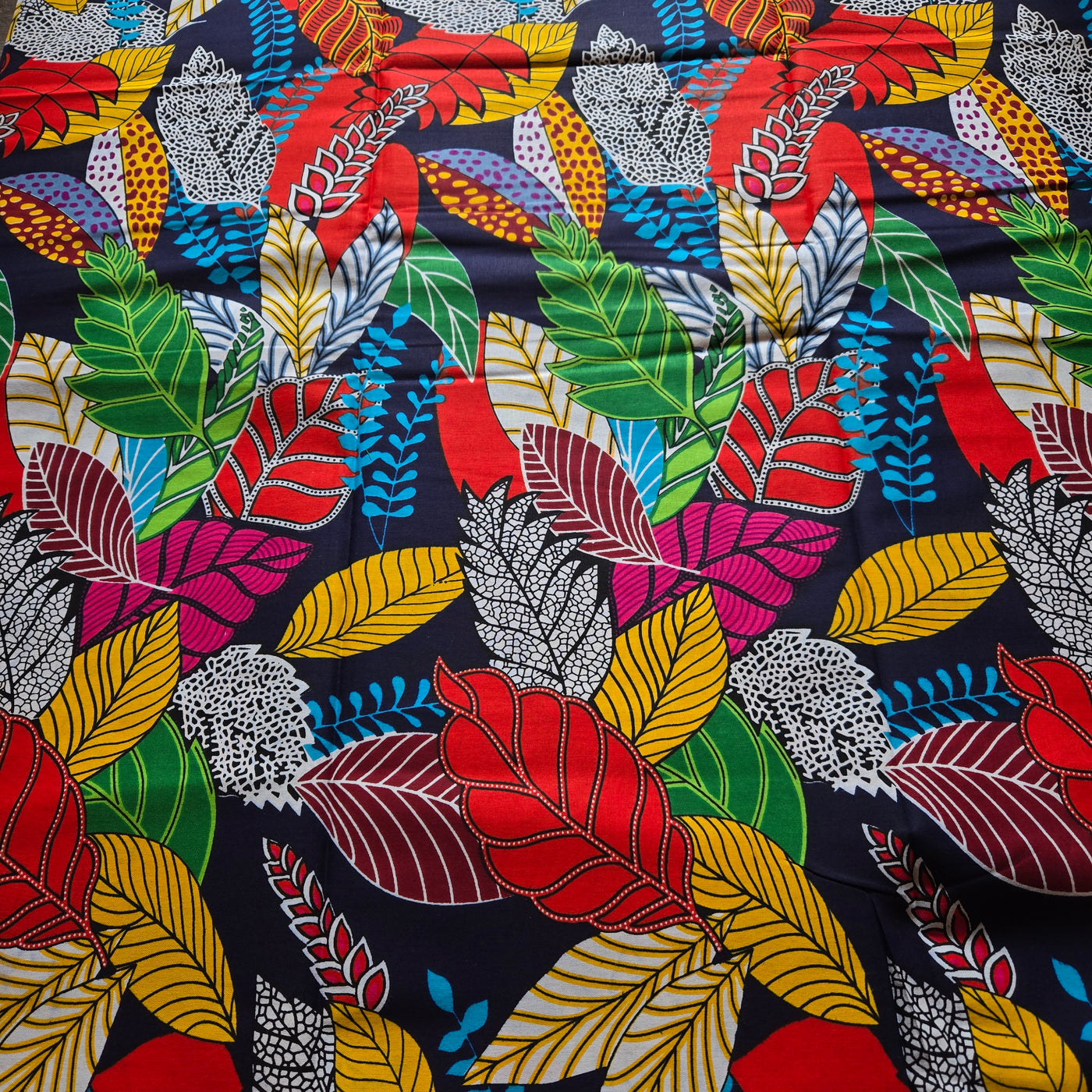 Multicolor African Print Fabric, Black Fabric, Pink Fabric Ankara Fabric, AF324