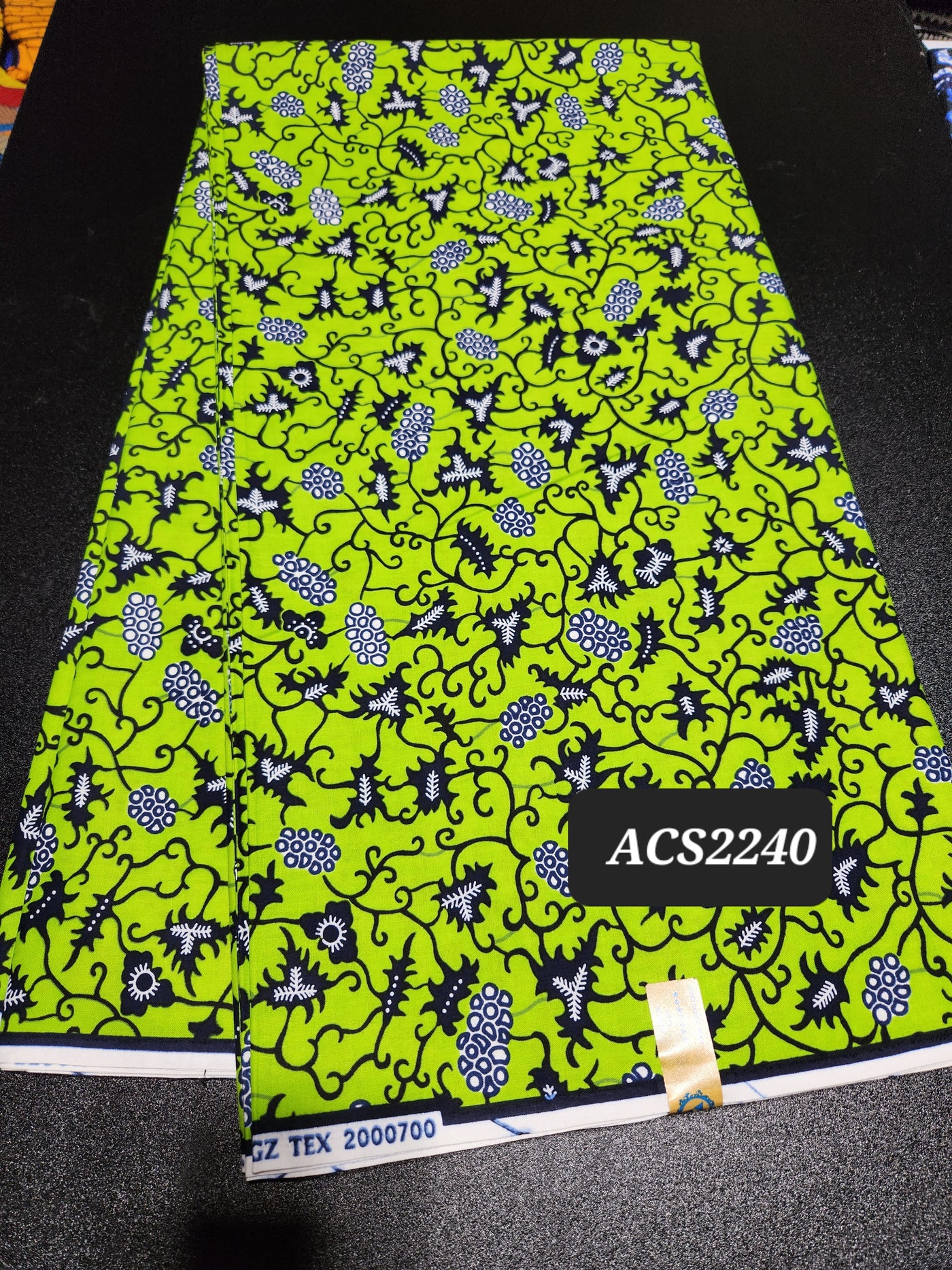 Green African Print Ankara Fabric ACS2240