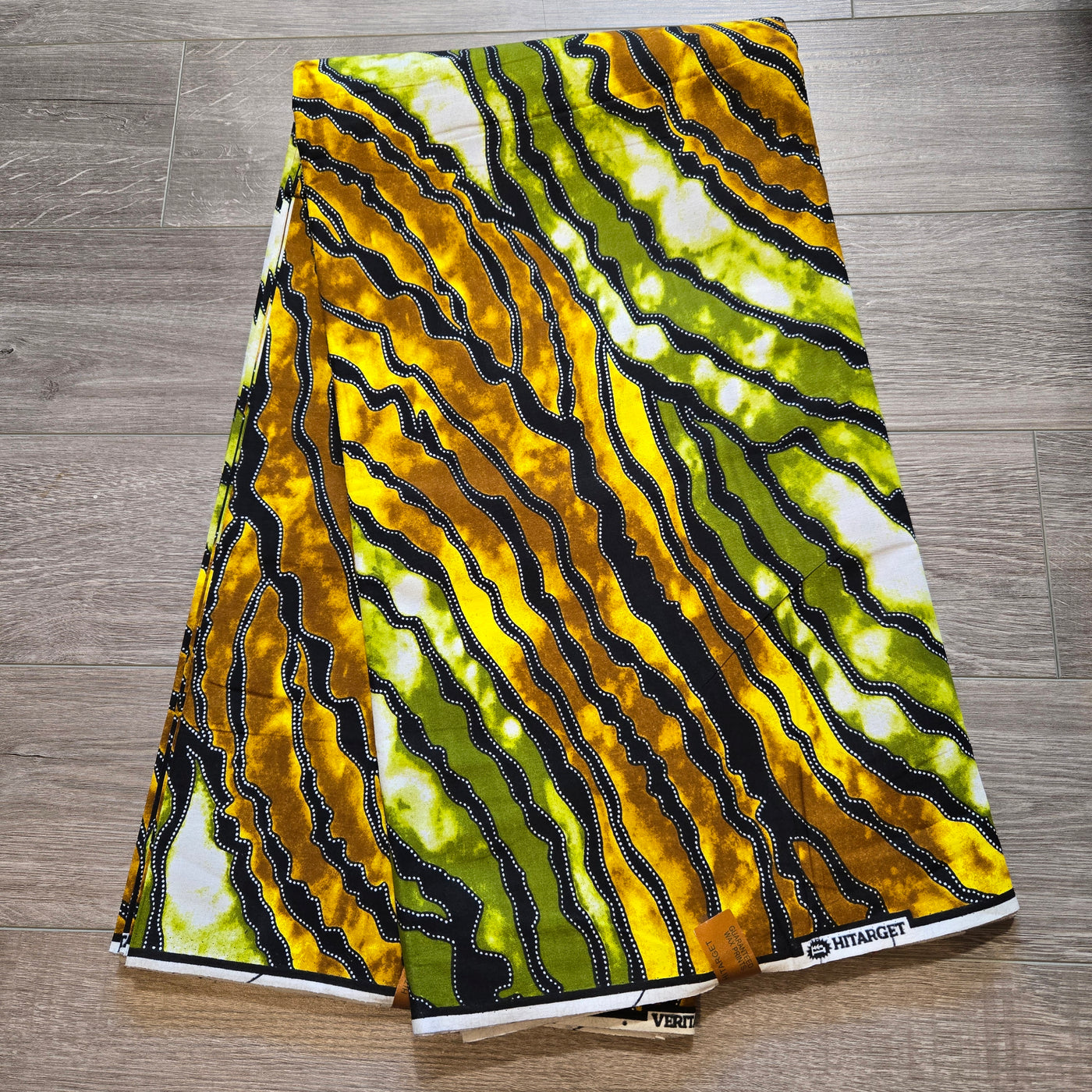 Olive Green and Brown Swirl African Print Fabric, Ankara Fabric, 100% Cotton Fabric, AF382