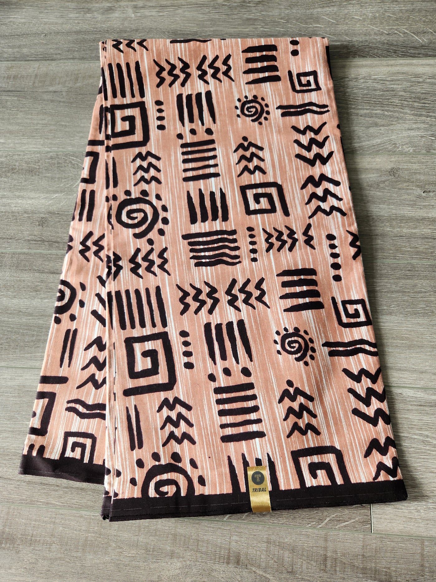 Brown African Print Fabric, Ankara Fabric AF25