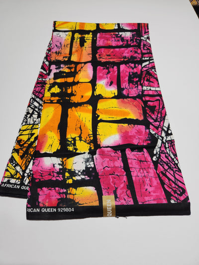 Pink Ankara Print Fabric ACS2208