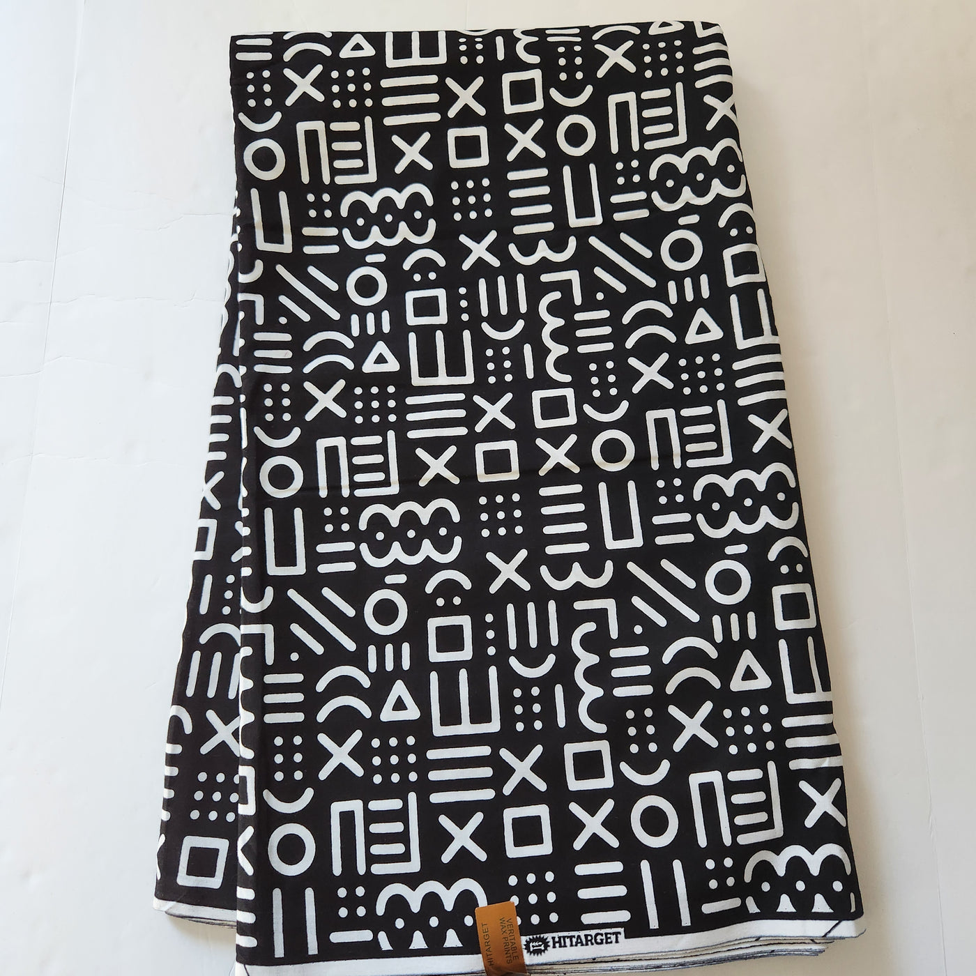 Black and White Tribal African Print Fabric, Monochrome Fabric, Ankara Fabric, AF268