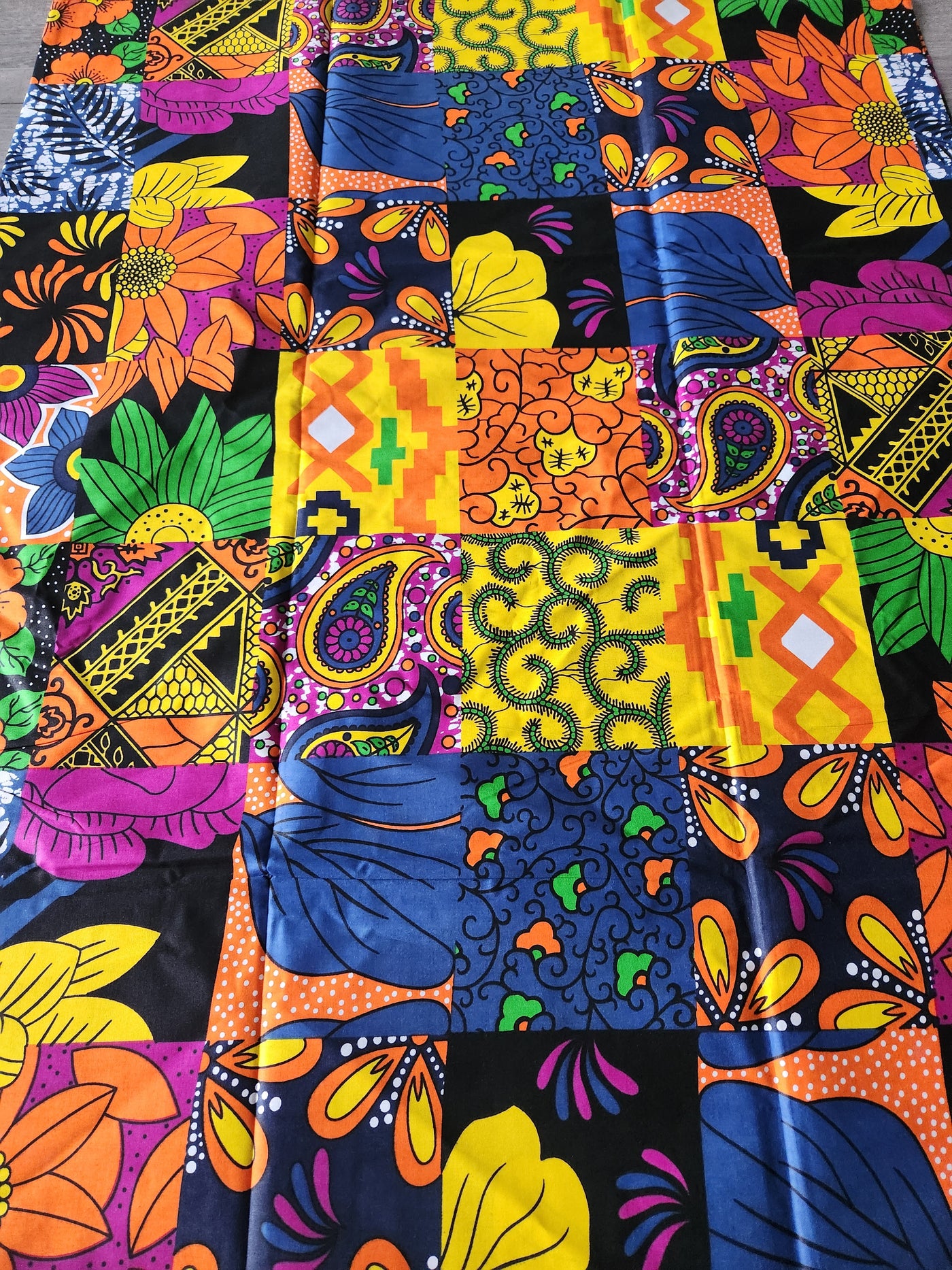 Patchwork African Print Fabric, Ankara Fabric AF60