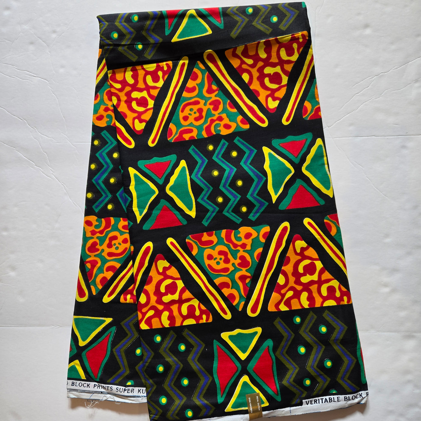 Black, Red Green Tribal African Print Fabric, Black Fabric, Pink Fabric Ankara Fabric, AF322