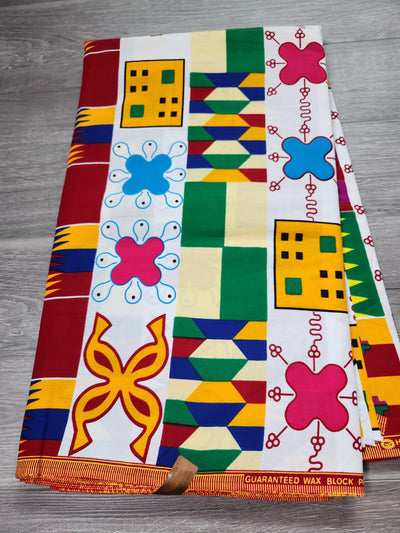 Kente Tribal African Print Fabric, Ankara Fabric