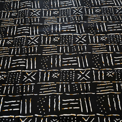 Blue and Black Mix and Match Tribal African Print Fabric, Ankara Fabric