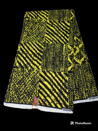 Yellow Ankara Print Fabric
