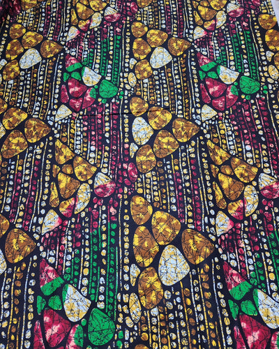 Brown African Print Fabric, Ankara Fabric