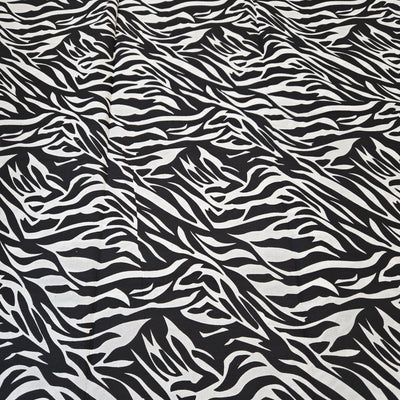 White and Black Monochrome African Print Fabric, Ankara Fabric AF332