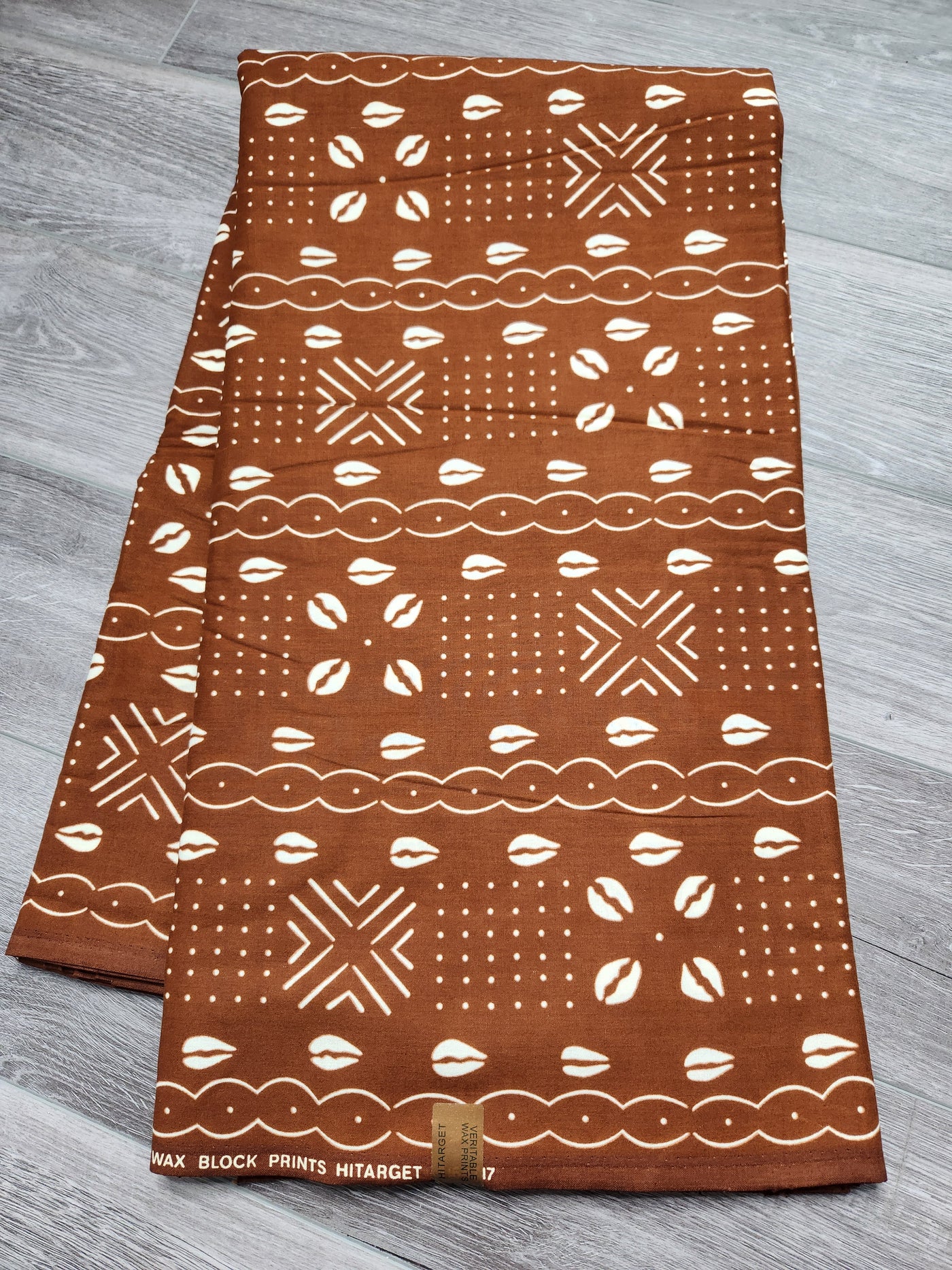 Brown Tribal African Print Fabric, Ankara Fabric