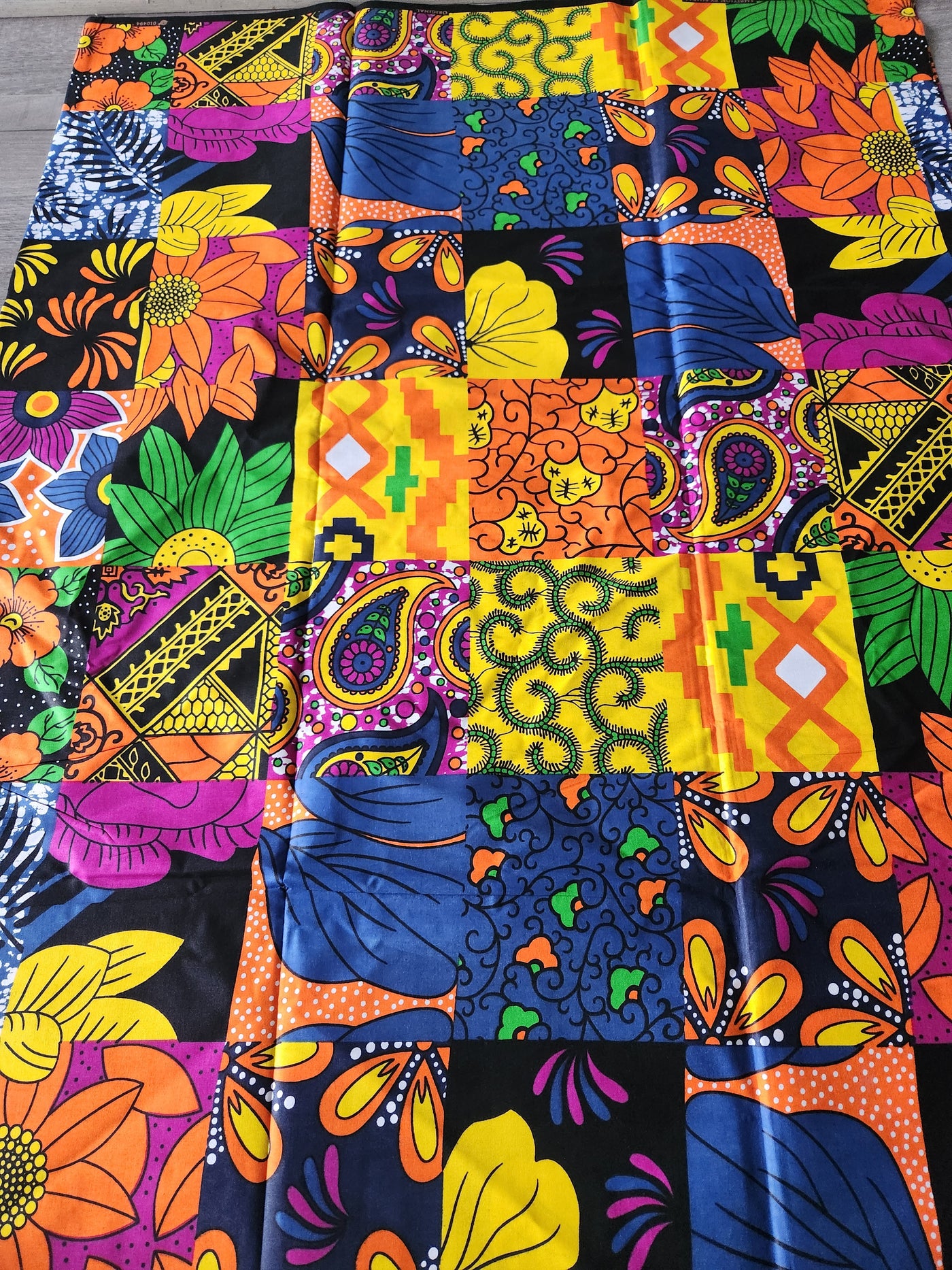 Patchwork African Print Fabric, Ankara Fabric AF60