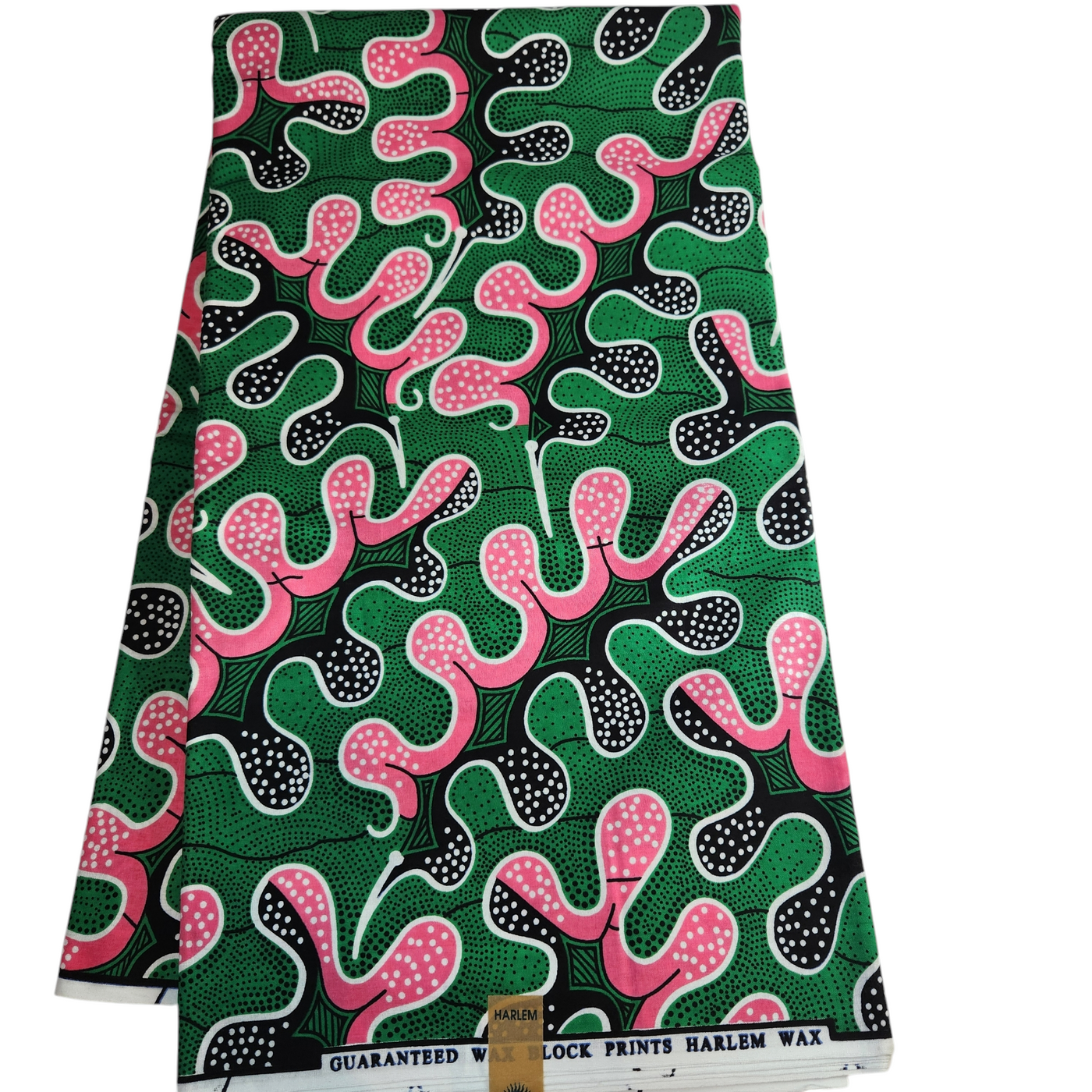 Pink and Green African Print Fabric, Ankara Fabric, AF281