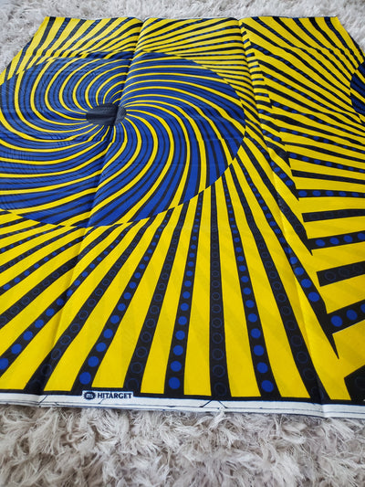 Yellow Ankara Print Fabric