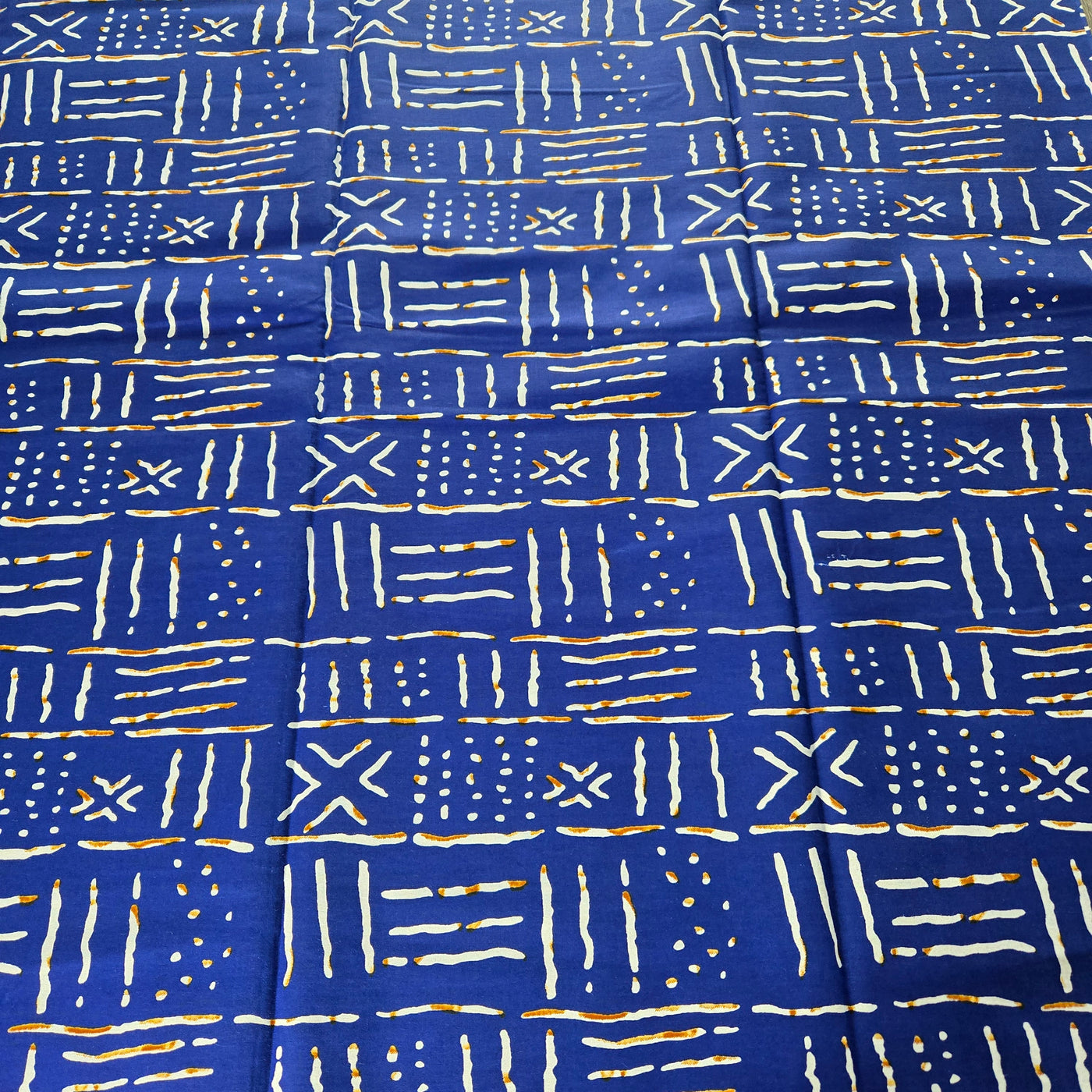 Blue and Black Mix and Match Tribal African Print Fabric, Ankara Fabric
