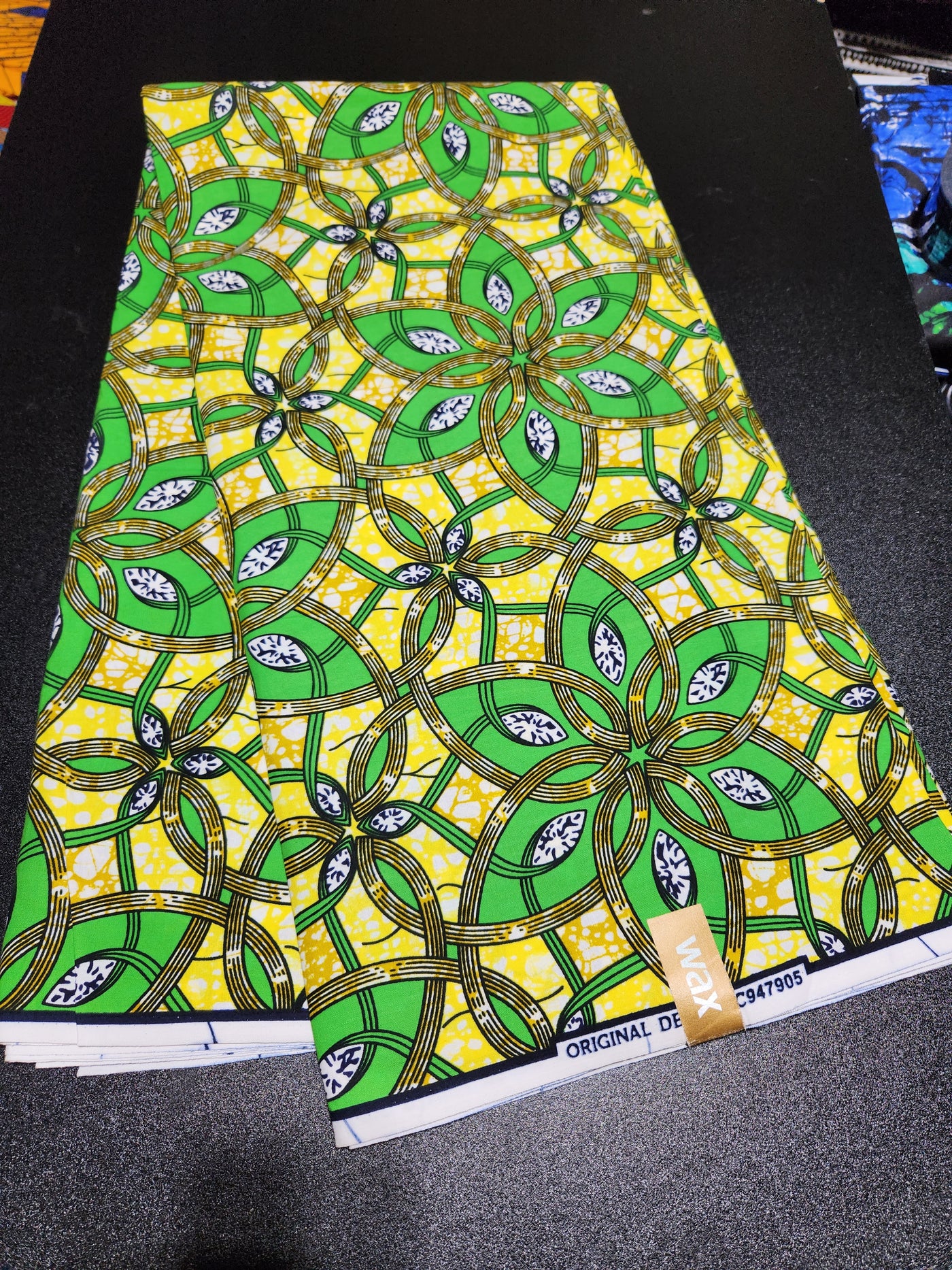 Green African Print Ankara Fabric ACS2236