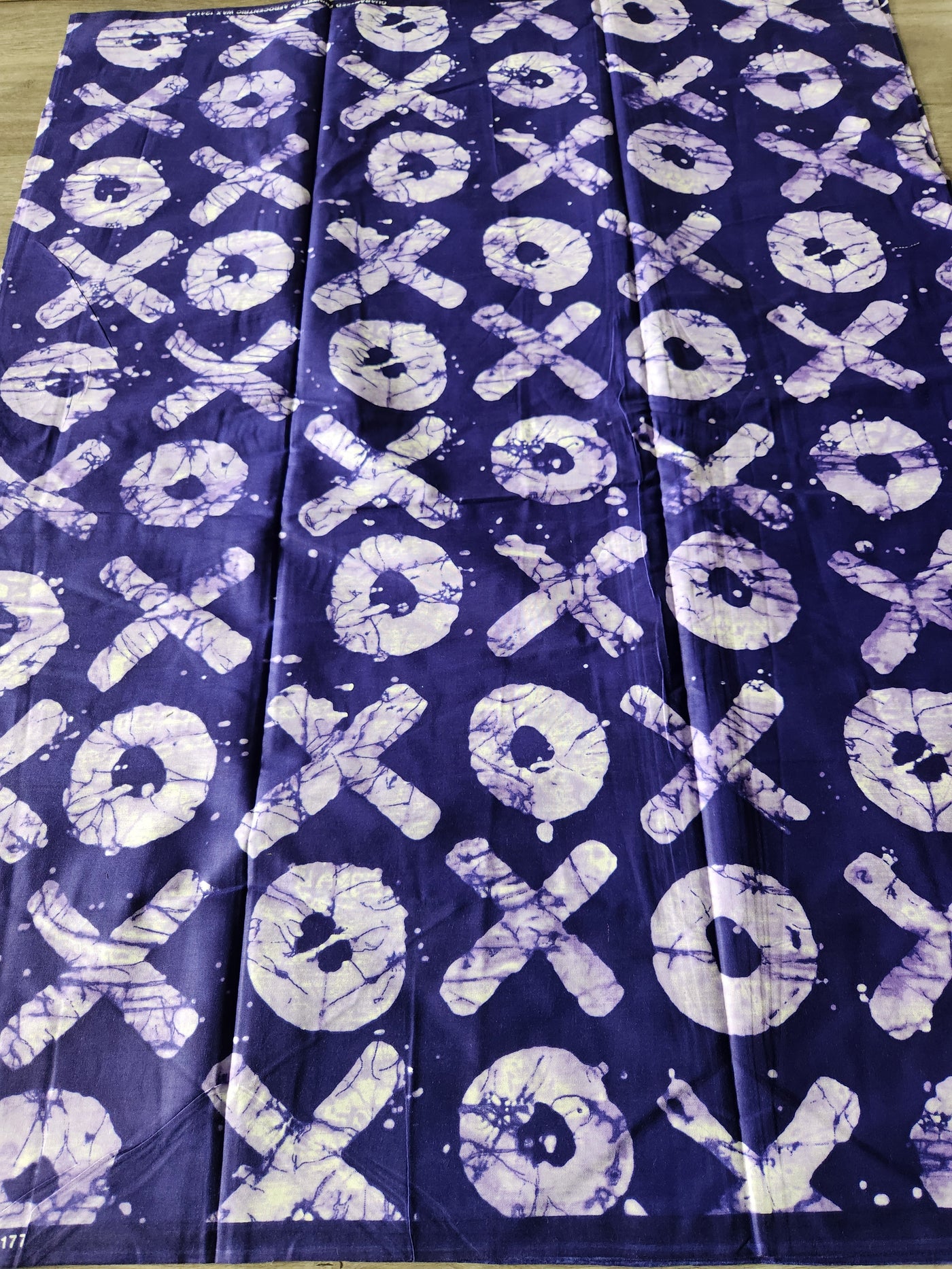 Purple and White African Print Fabric, Ankara Fabric, XO Fabric, AF136