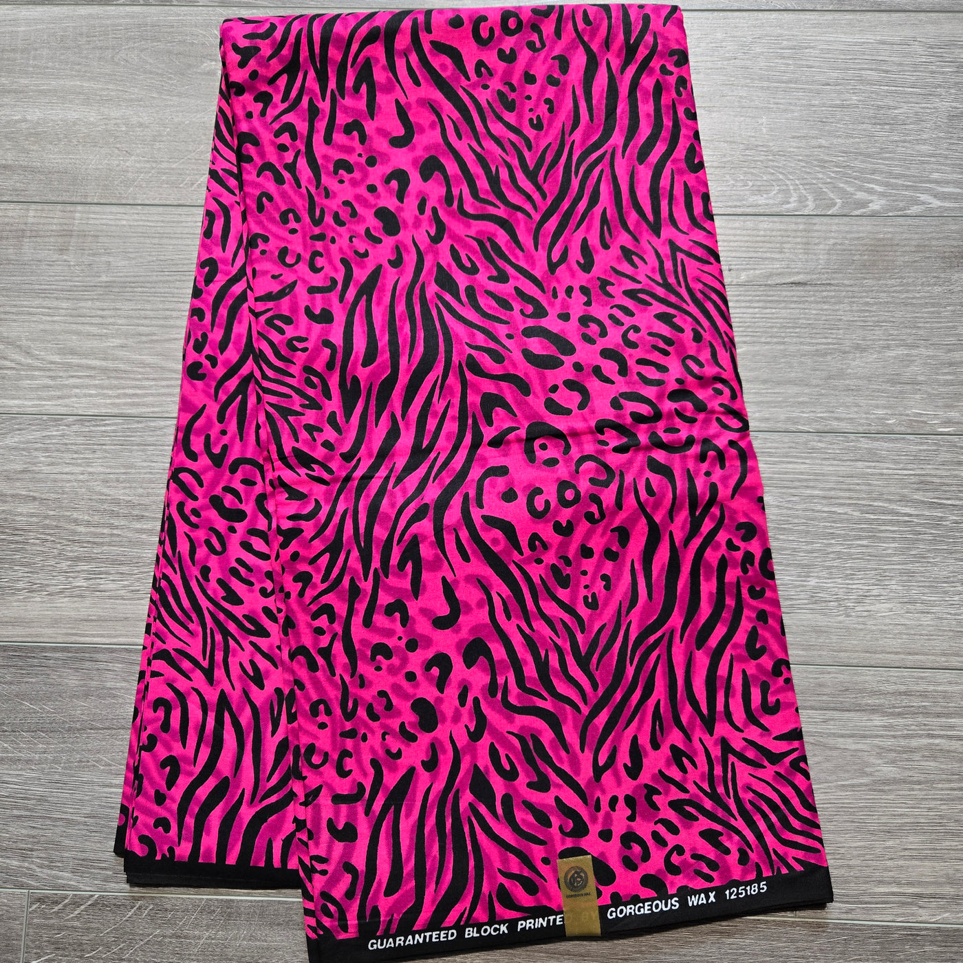 Pink and Black African Print Fabric, Ankara Fabric, 100% Cotton Fabric, AF363