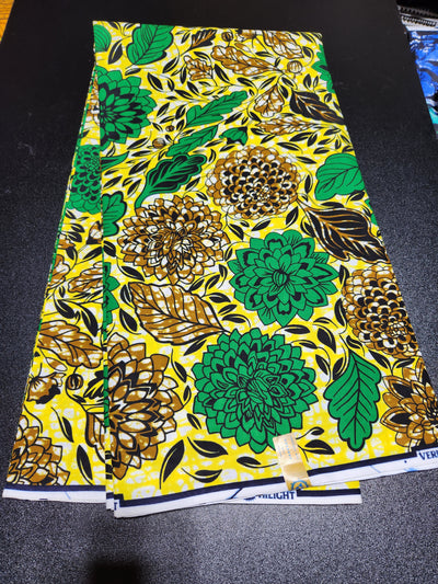 Green African Print Ankara Fabric ACS2239