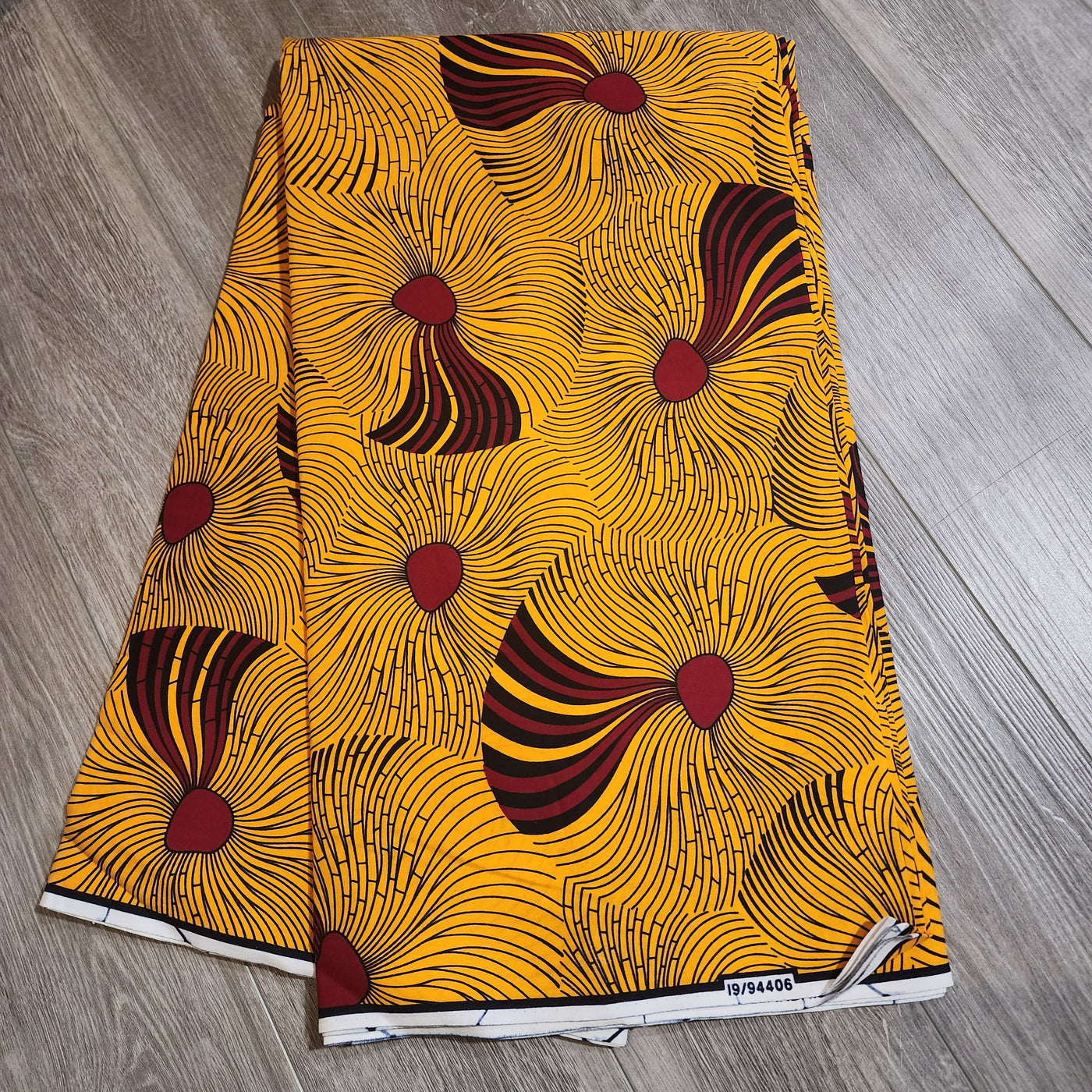 Yellow and Red  Mix and Match African Print Fabric, Ankara Fabric, 100% Cotton Fabric