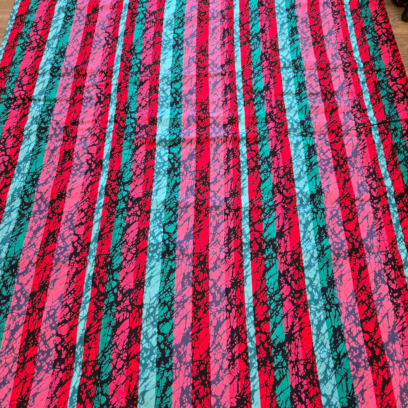 Pink and Blue African Print Fabric, Ankara Fabric, 100% Cotton Fabric, AF373