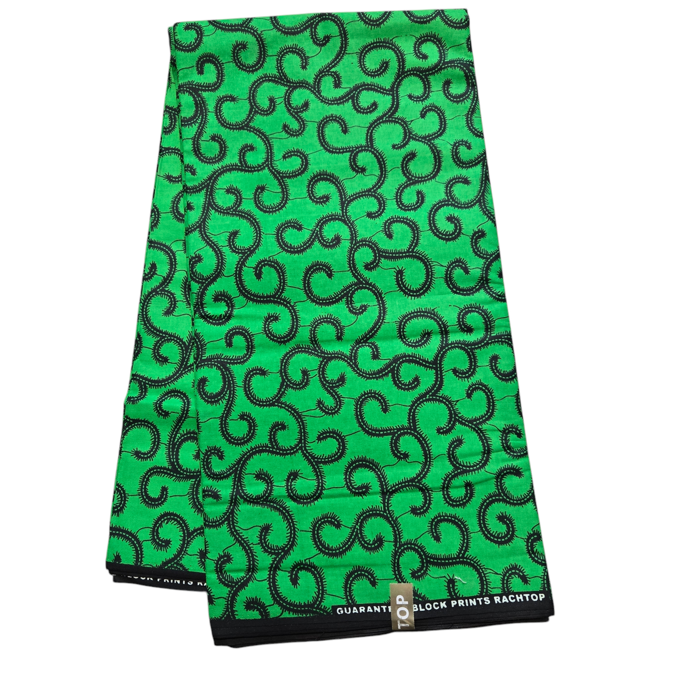 Green and Black African Print Fabric, Ankara Fabric, 100% Cotton Fabric, AF365