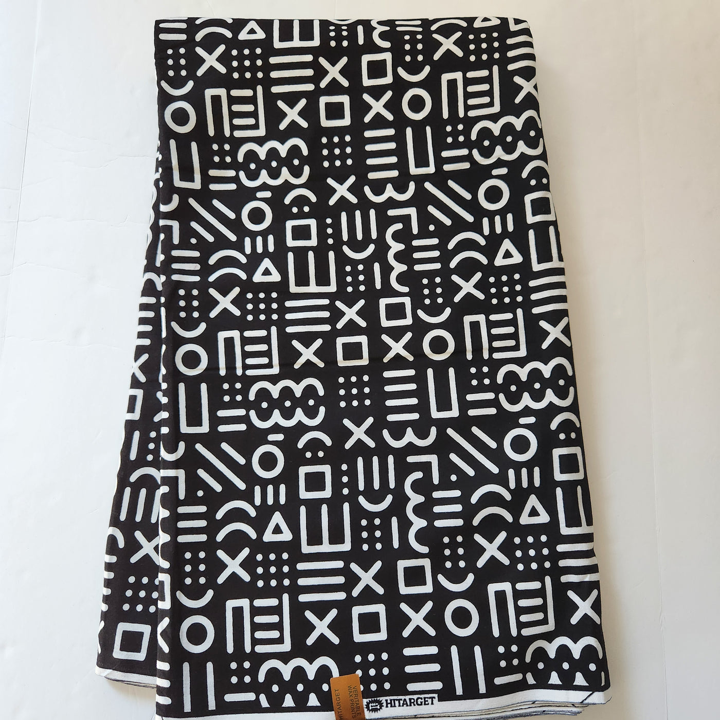 Black and White Tribal African Print Fabric, Monochrome Fabric, Ankara Fabric, AF268