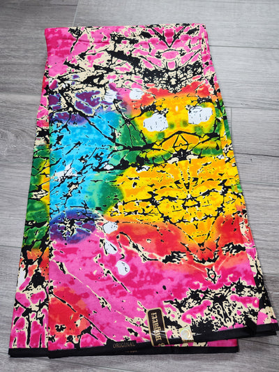 Pink African Print Fabric, Ankara Fabric