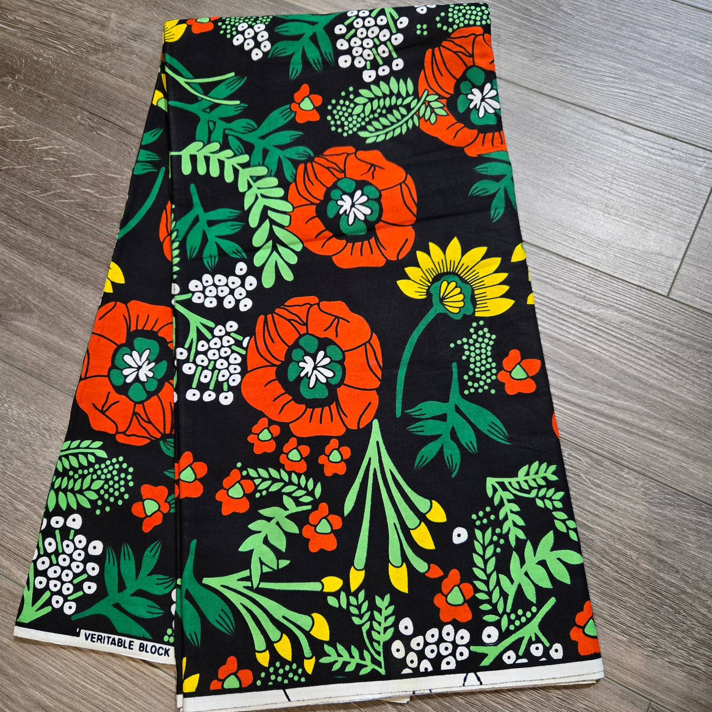 Black, Green and Yellow Mix and Match African Print Fabric, Ankara Fabric, 100% Cotton Fabric