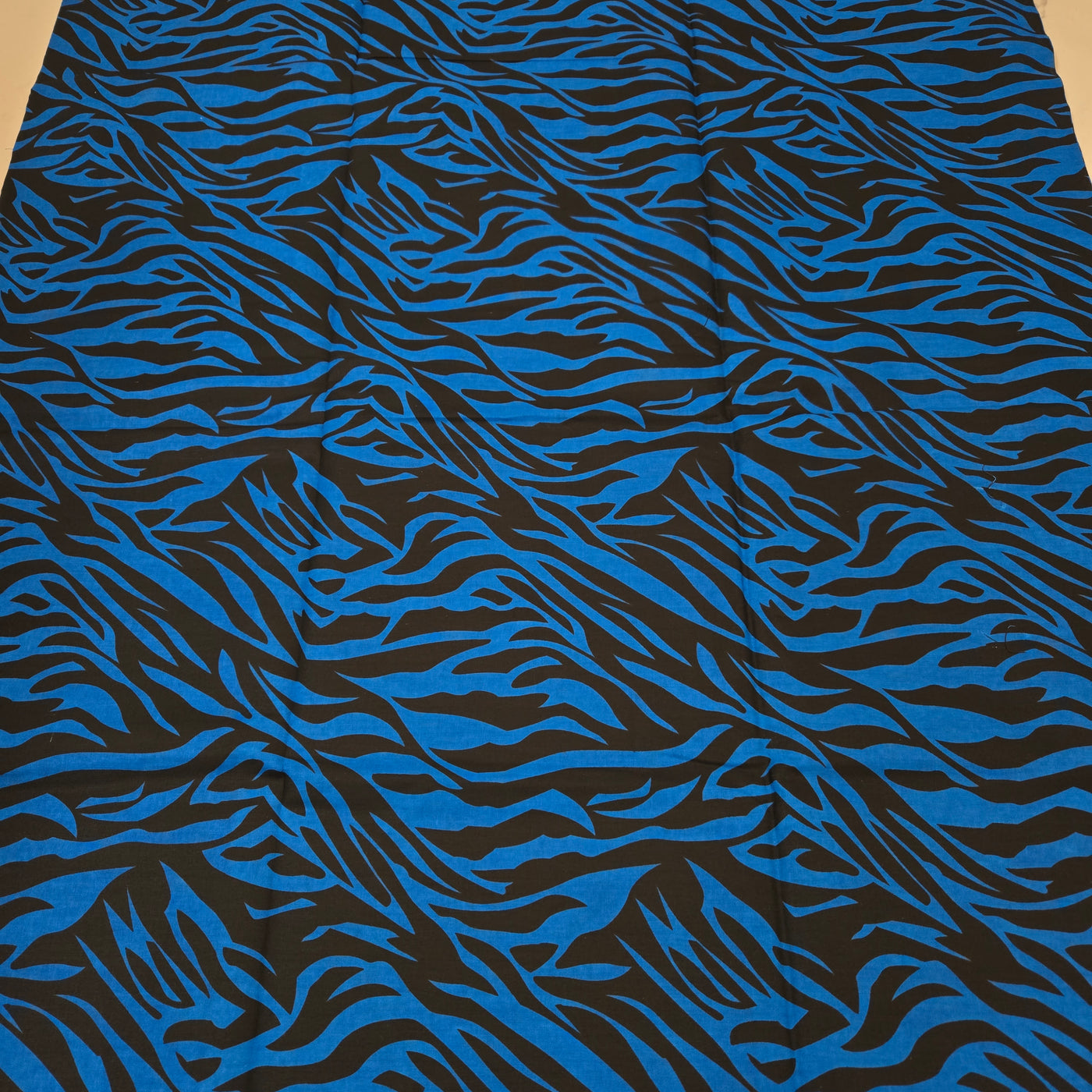 Blue and Black African Print Fabric, Ankara Fabric, AF337