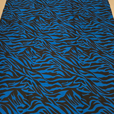 Blue and Black African Print Fabric, Ankara Fabric, AF337