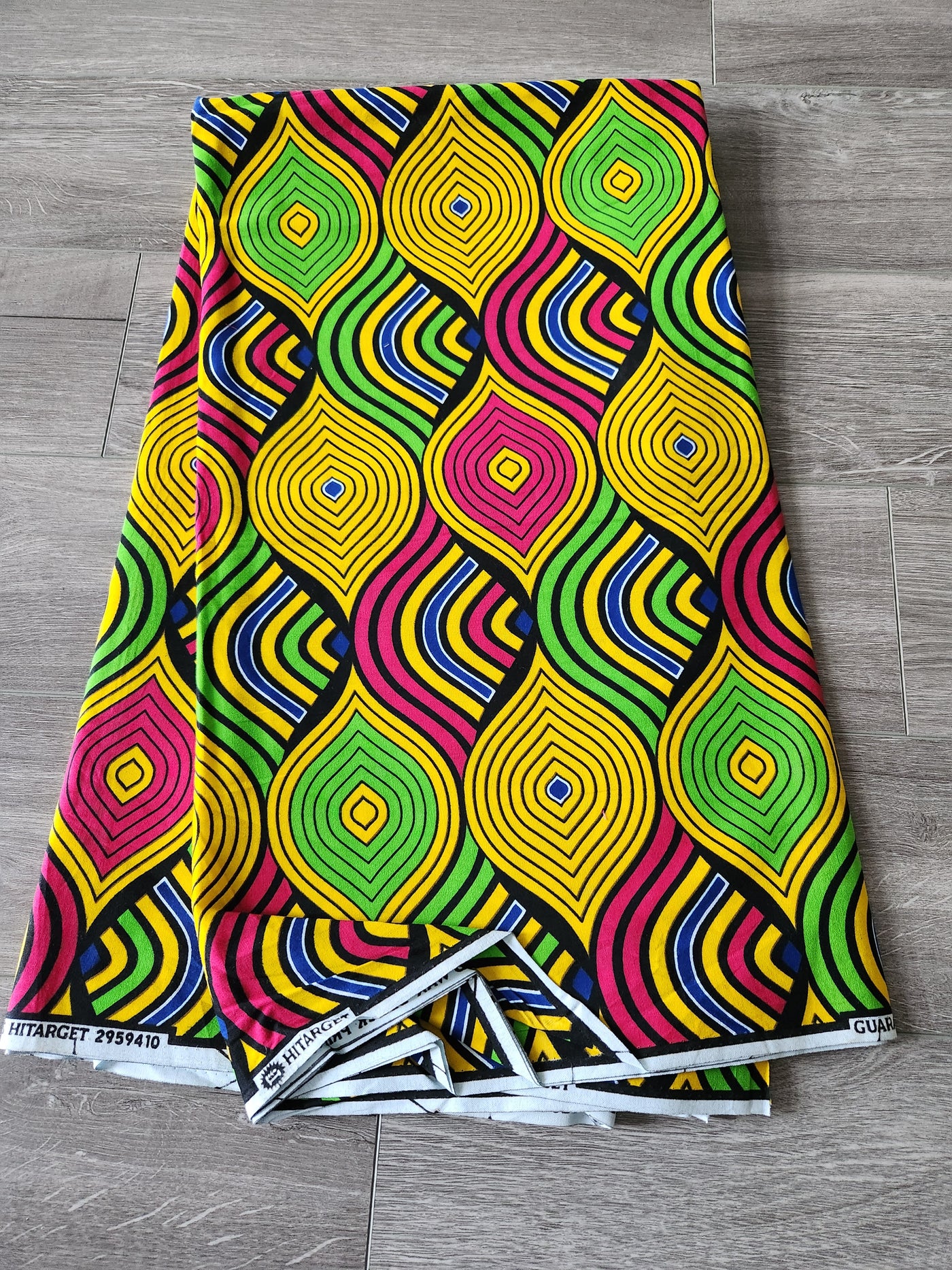 Yellow African Ankara Print Fabric