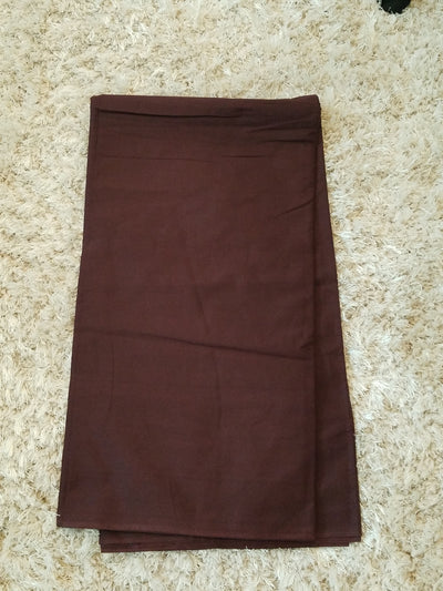 Plain Brown African Ankara Fabric