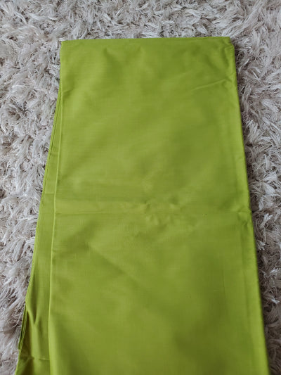 Plain Lemon Green African Ankara Fabric